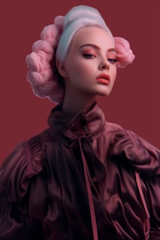 Ai Generative Photo portrait of a fashion women