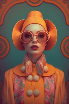 Ai Generative Photo portrait of a fashion women