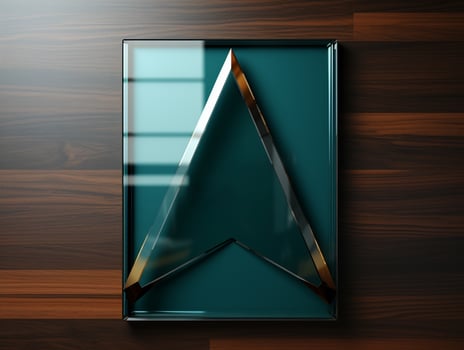 Ai Generated tempered glass office workplace photo