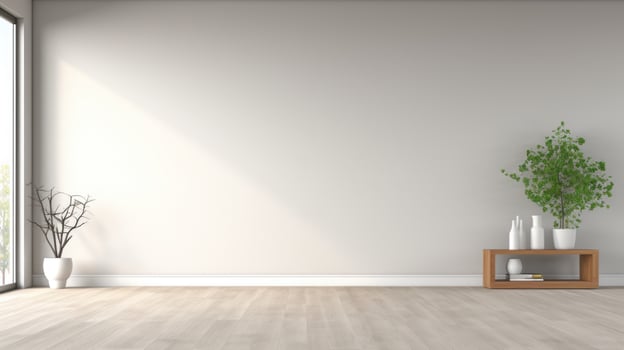Empty room template photo