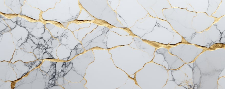 White and gold marble background photo