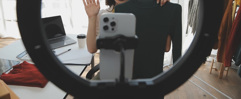 Online seller owner. Online shopping. Business Start up SME concept. Young startup entrepreneur small business owner working at home, packaging and delivery situation. photo