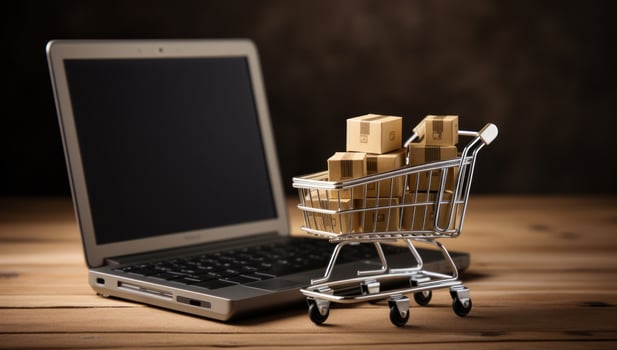 Online shopping concept photo