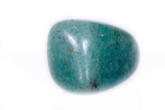 Macro mineral stone aventurine green on white background photo