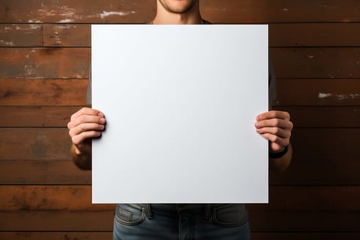 A white paper with a white isolated background is being described succinctly photo