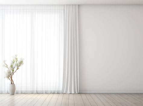 White room with window photo