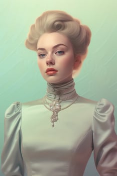 Ai Generative Photo portrait of a fashion women