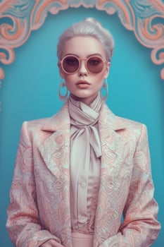AI Generative Photo portrait of a fashion women