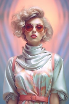 Ai Generative Photo portrait of a fashion women