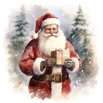 Watercolor Christmas clipart photo