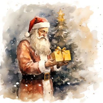 Watercolor Christmas clipart photo