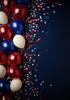 USA flag holiday background photo