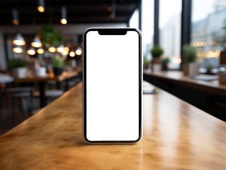 Ai Generated blank screen smartphone photo