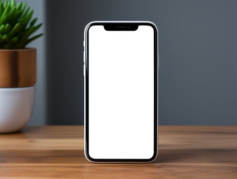 Ai Generated blank screen smartphone photo