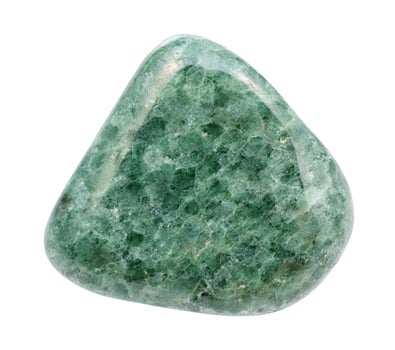 polished Jadeite green jade gem stone isolated photo