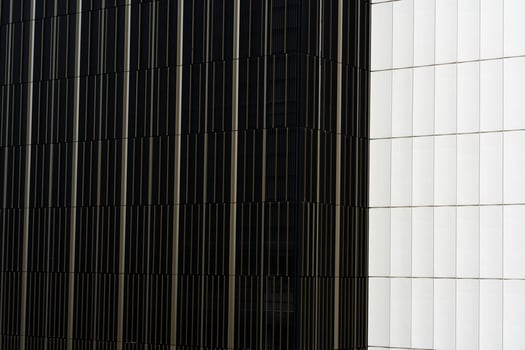 Steel Facade Modern Building Exterior Architecture details. Abstract Modern Exterior Architecture. Abstract business interior in minimalism. photo