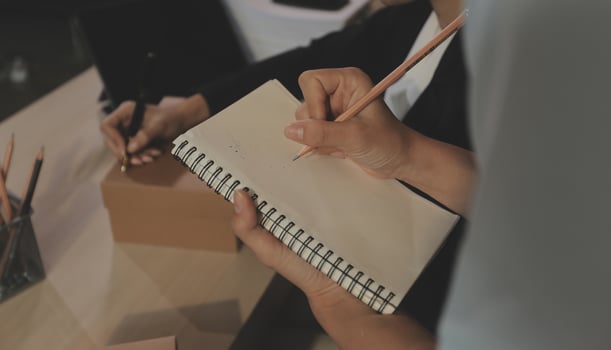 Business woman start up small business entrepreneur SME success .freelance woman working at home with Online Parcel delivery. SME and packaging deliveryconcept photo