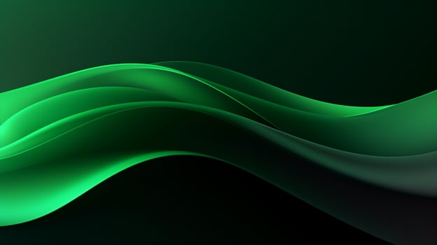 Gradient green wavy background photo