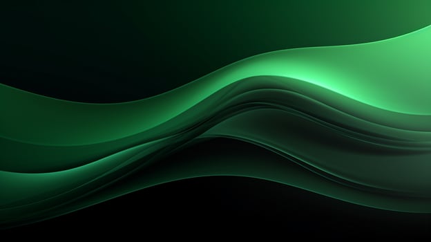 Gradient green wavy background photo