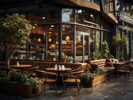 AI Generated restaurant coffee shop photo