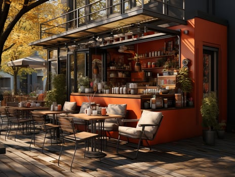 AI Generated restaurant coffee shop photo