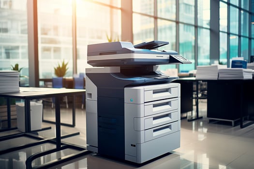The Modern Photocopier at Work. Generative By Ai photo