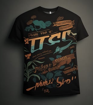 Abstract graphic typography t-shirt print photo