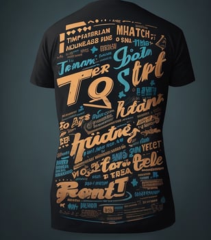 Abstract graphic typography t-shirt print photo