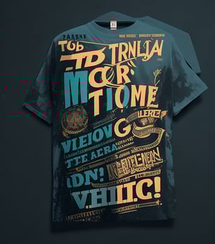 Abstract graphic typography t-shirt print photo