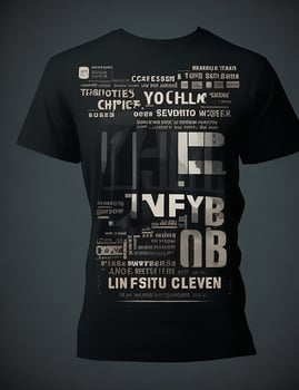 Abstract graphic typography t-shirt print photo