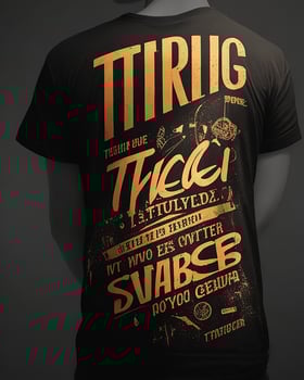 Abstract graphic typography t-shirt print photo