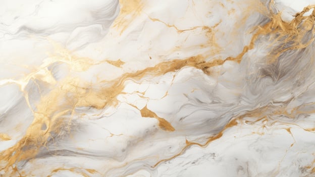White gold marble texture pattern background with high resolution design AI Generative photo