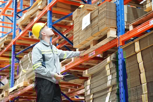 Warehouse worker in a warehouse photo