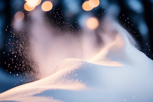 Experience the Enchantment of Santa s Magic Snow Powder for a Magical Winter Scene. AI Generated. photo