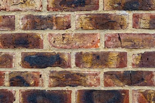 texture background of red brick wall photo