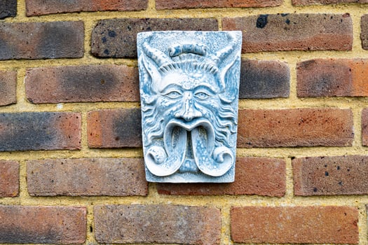 texture background of red brick wall photo