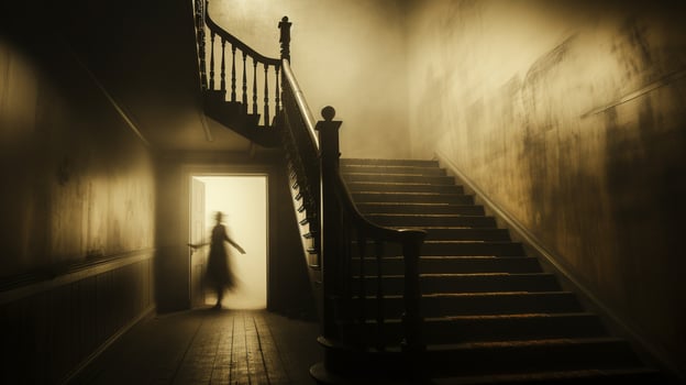 Generative AI, Ethereal Descent photo