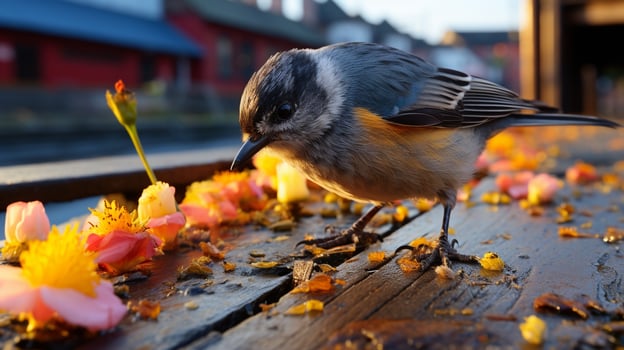 Generative AI, Urban Coexistence Wildlife in the Heart of the City photo