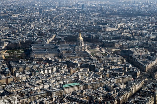 Paris Panorama Awe Inspiring View from the Eiffel Tower photo