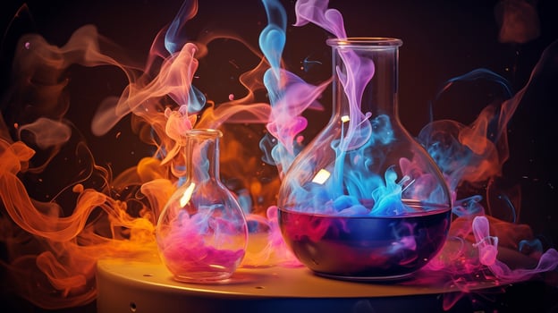 Mystical Alchemical Transformation, AI Generative photo