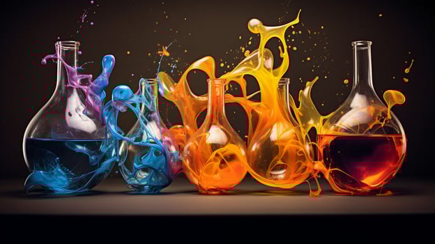 Mystical Alchemical Transformation, AI Generative photo