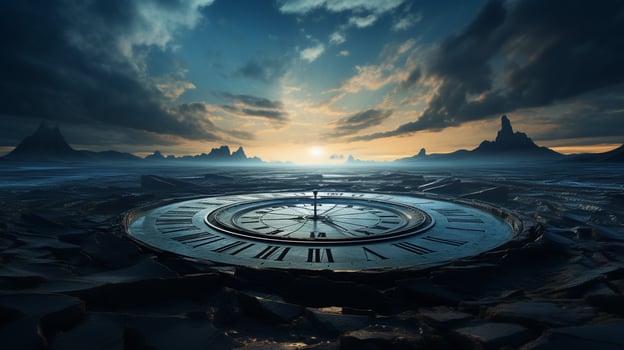 Chrono-Expanse Shifting Temporal Perspectives, AI Generative photo