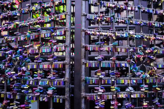 love locks close-up photo