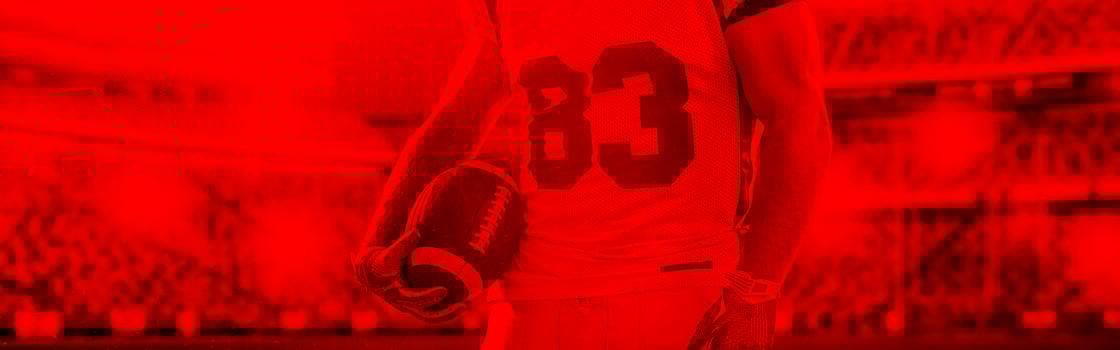 duo toned american football player in  arena at night photo