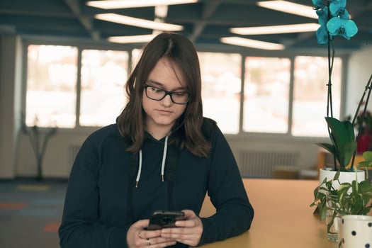 Woman in the office photo
