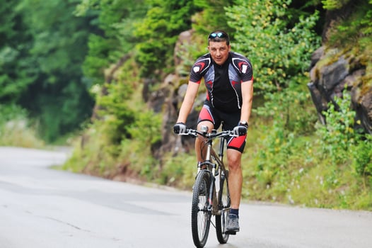 mount bike man outdoor photo