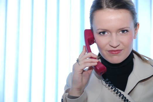 .businesswoman talking by phone photo