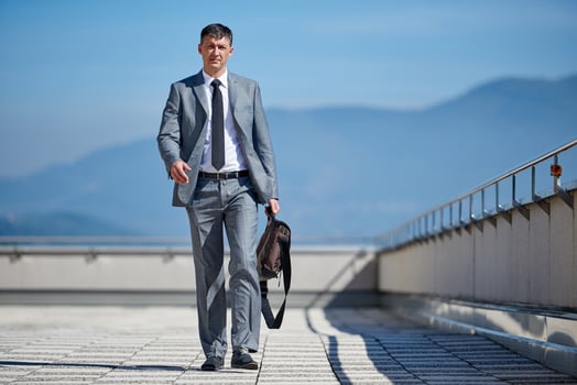 senior  businessman outdoors photo