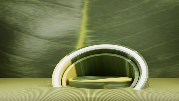 A green chair with a yellow light on it photo