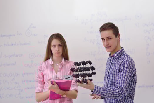 happy teens group in school photo